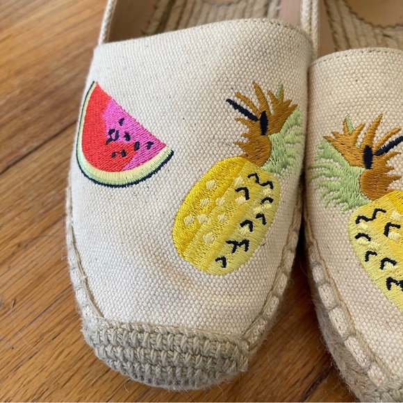 J. Crew Embroidered Fruit Slip on Espadrille Shoe - Picture 3 of 14